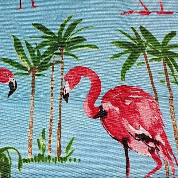 Flamingo in Aqua Sky Tablecloth 54"x44" - Picture 4 of 5